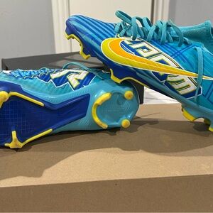 Nike Blue and Yellow Sneakers Modern Design